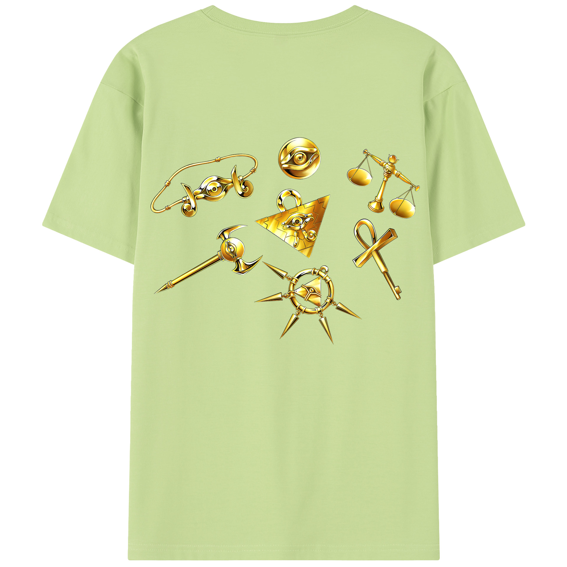 （画像用） 遊☆戯☆王 Yu-Gi-Oh! 綿100％半袖Tシャツ（背面プリント）